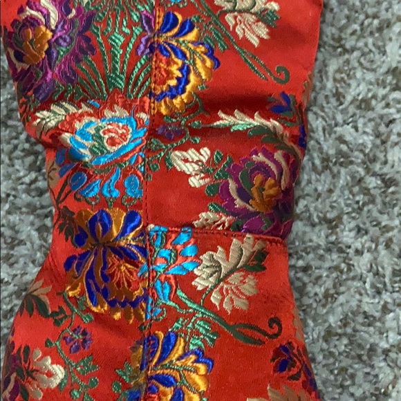 Fun red boots over the knees never worn - Picture 2 of 3